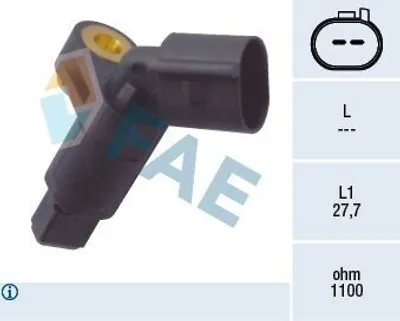 Produktbild von FAE ABS Sensor Raddrehzahl Vorne Links für VW Golf IV Schrägheck (1J1) 78008