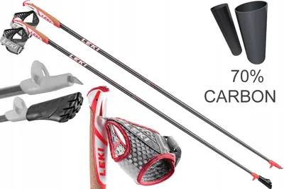 Produktbild von Nordic Walking Stöcke Leki Flash Carbon 130 cm 165 g Trigger S Shark 70% Karbon