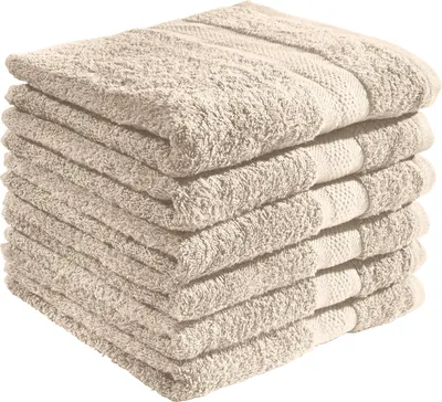 Produktbild von REDBEST Handtuch Chicago" 6er-Pack beige 50x80 cm"