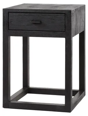 Immagine prodotto di Comodino FURNLUX Nero Quadrato Nero 35 cm / Colore principale: Nero / Dimensioni: 35 x 50 x 35 cm