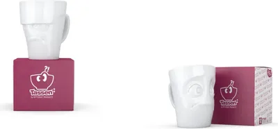 Produktbild von Fiftyeight Henkelbecher-Set 2-tlg. 350 ml Nr 002 weiß Kaffeebecher Mug