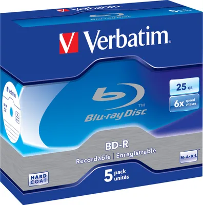 Zdjęcie produktu dla VERBATIM 43715 Czysta płyta BD-R Single 6X 25 GB