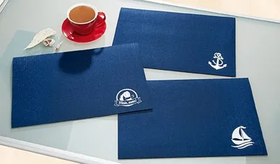 Produktbild von Platzset rechteckig „Anker/Schiff“ 2er Set