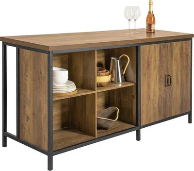 Produktbild von Küchenblock - Moderne Ausstrahlung - Holz/Edelstahl