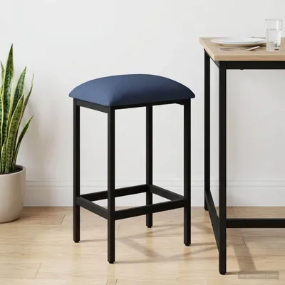 Obrázek produktu pro Maison Exclusive – Barová stolička, modrá, 40 x 32 x 74 cm, materiál: dřevotříska