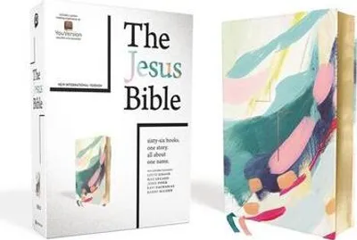 Image de The Jesus Bible, NIV Edition, Leathersoft, Multi-Color/Teal, Comfort Print