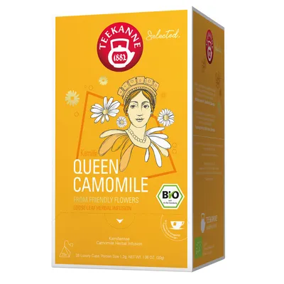 Produktbild von TEEKANNE Luxury Cup Queen Camomile -Tee 25 Portionen