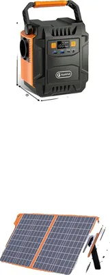 Zdjęcie produktu dla Przenośna stacja zasilania, moc wyjściowa 200 W, wiele opcji ładowania, 230 V A201 i panel