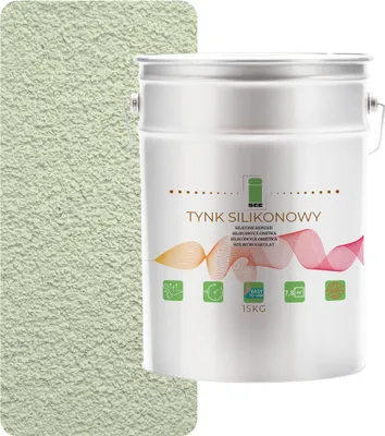 Produktbild von Silikonputz für Fassaden, hellpistaziengrün, 1,5 mm, Premium, 15 kg