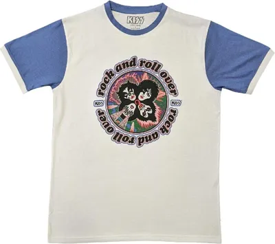 Produktbild von Kiss Rock and Roll Over Purple & White M T-Shirt