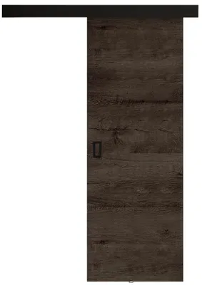 Produktbild von KIER FURNITURE Schiebetür Komplettset WERDI Sliding Door, Raumteiler Schiebetür Esche Dunkel 66x205x1,6 cm
