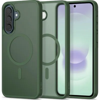 Produktbild von Handyhülle für Galaxy A36 / A37 / A56, Tech-Protect MagMat MagSafe, Rauchfarben-Grün