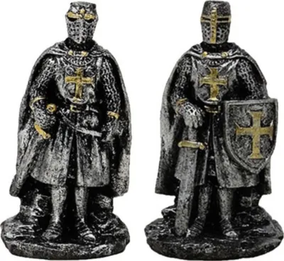 Produktbild von Stehender Kreuzritter silber
