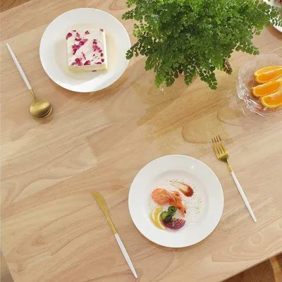 Produktbild von Famanu Tischdecke Transparent 60 x 110 cm - Rechteckig, Wasserfest, Dick