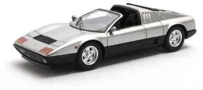 Productafbeelding van Matrix 1:43 Ferrari BB512 Targa, zilver/zwart, modeljaar 1978
