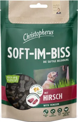 Produktbild von Christopherus Soft-Im-Biss Hirsch, Adult, jede Rasse, Hirsch, 125 g