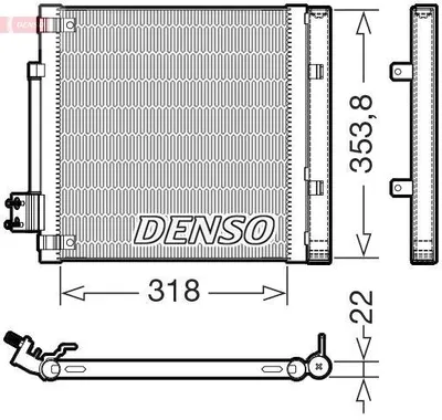 Obrázek produktu pro DENSO DCN99082 Kondenzátor, klimatizace x