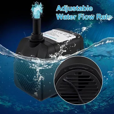 Productafbeelding van Awroutdoor Waterpomp, dompelpomp, ultrastille vijverpomp, aquariumpomp voor vijver, fontein, aquarium, tuin, aquariumpomp, fontein voor buiten, voor f