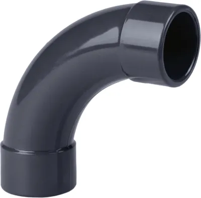 Produktbild von PVC Bogen 90° 63 mm mit Klebemuffe