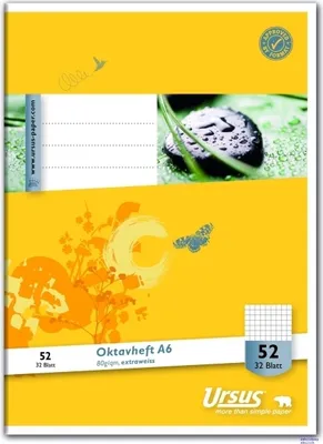 Produktbild von Staufen® style 040632052 Oktavheft LIN52 - A6, 32 Blatt, 80,g/qm, 5mm kariert