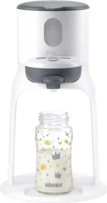 Produktbild von BÉABA Bib'Expresso, Flaschenzubereiter & Babykostwärmer, Exakte Temperatur, Schnell, Bain Marie, Weiß/Grau