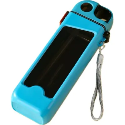 Produktbild von 350 ml Trinkflasche mit Strohhalm Auslaufsicher Kinder & Erwachsene Blau
