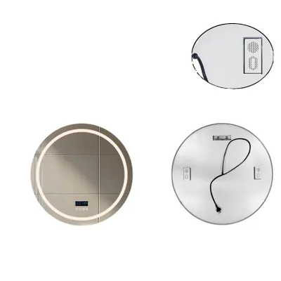 Produktbild von Badezimmerspiegel, Bluetooth-Lautsprecher, Anti-Beschlag-Funktion, Rund