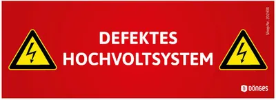 Produktbild von Dönges Magnetschild für HV-Systeme "DEFEKTES HOCHVOLTSYSTEM" (Magnetic)