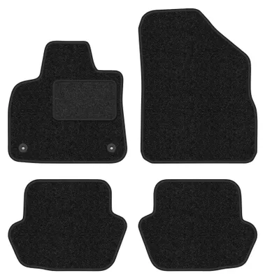 Productafbeelding van Velours automatten voor Citroen DS5 2011-2018 (sedan) – 4-delig, antraciet, op maat – Wielganizator ANTHRA
