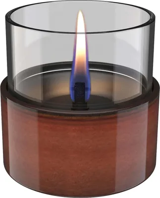 Produktbild von Tenderflame - Aster 10 Reactive Glaze Nachfüllbare Tischkerze - Bernstein