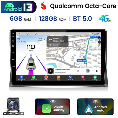 Obrázok produktu pre Autorádio CarPlay Android Auto pre VW Multivan T5 (2008-2019) - výkonný osemjadrový procesor, 6+128 GB, GPS, Bluetooth, dotykový displej