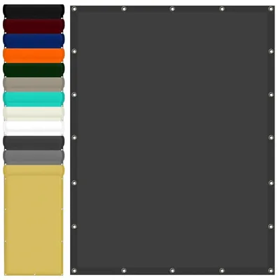 Immagine prodotto di Tessuto per tende da sole, impermeabile, 1,2 x 2,6 metri, poliestere, protezione UV, colore grigio