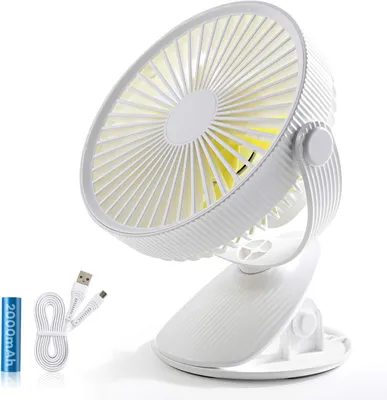 Produktbild von USB Tischventilator 1 Stück, Leistungsstark Und Leise, Mit 3 Geschwindigkeitsstufen Und 720-Grad-Drehung Für Büro, Zuhause, Unterwegs