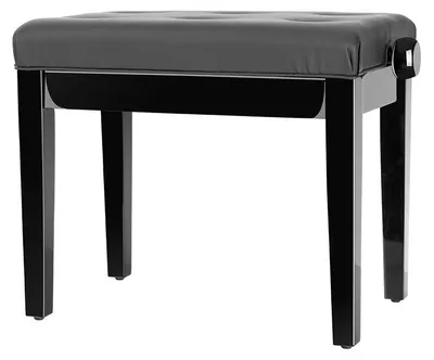 Image de Banc de piano classique, modèle D, noir