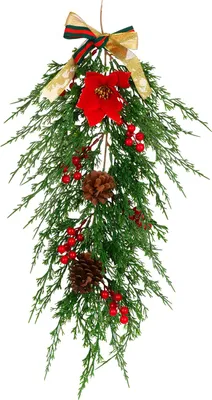 Obrázek produktu pro 65cm Christmas Pine Needle Wall Hanging Simulation Vine Artificial Pine Needle Vine for Christmas Home Decoration