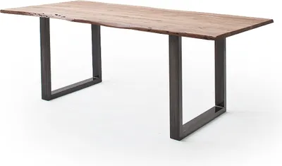 Produktbild von Baumkantentisch >Calabria< in Akazie natur / antik - 180x76,5x90 (BxHxT)