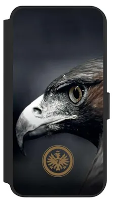 Produktbild von NIVOCASE Klapphülle für Samsung Galaxy S23+  Handyhülle aus Kunst Leder NIVOflip schwarz Adler Eintracht Frankfurt Offizielles Lizenzprodukt