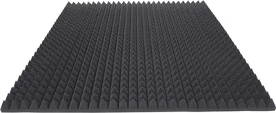 Produktbild von Akustikpur Akustikschaumstoff (Ca. 1 m² - Ca. 97 x 98,5 x 5 cm) Pyramidenschaumstoff - Schalldämmmatten zur effektiven Akustik Dämmung
