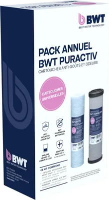 Produktbild von BWT Puractiv Jahrespaket für Trinkwasserfilter – Jahresvorrat an Filterkartuschen