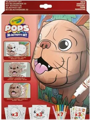 Image de Jeu de bricolage Crayola 3D Color Pops animaux domestiques