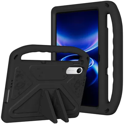 Produktbild von Hülle für Xiaomi Redmi Pad 2 9.7 2026 9,7", Leichte Stoßfeste Eva Kinder Schutzhülle mit Griff und Faltbarem Ständer Schwarz