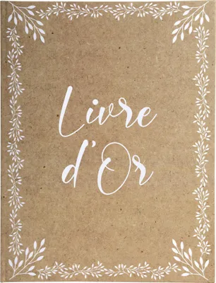 Image de Exacompta Livre d'or 100 pages tranche or Format 27x22cm KRAFT Visuel 47234E