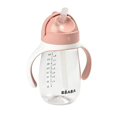 Obrázek produktu pro Beaba Hrnek s brčkem Dětský hrnek 300 ml růžový