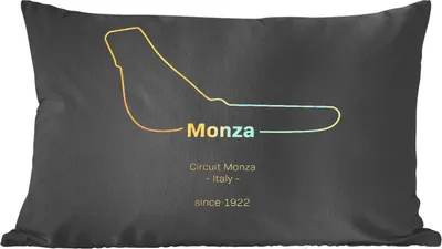 Produktbild von MuchoWow® Zierkissen Sofakissen Wohnzimmer Dekokissen 50x30 cm Monza - Formel 1 - Rennstrecke - Wohnzimmerdekoration - Polster mit Photo