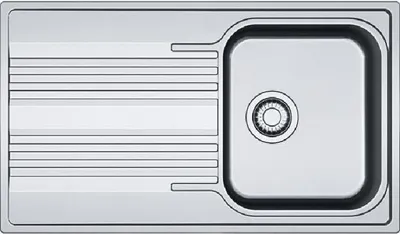 Produktbild von Franke Smart - Spülbecken Edelstahl SRX 611-86, 860 x 500 mm, Siphon 101.0395.016
