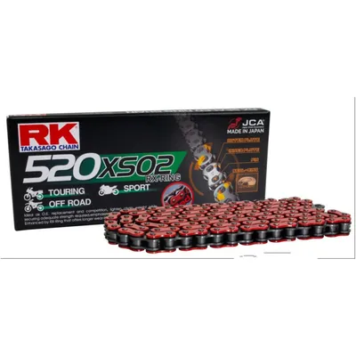 Produktbild von Kette RK X-Ring 520XSO2 / 118 Nietschloss rot