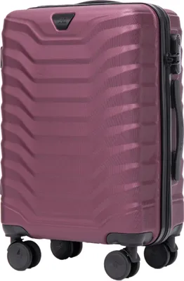 Produktbild von Wings Kabinenkoffer PEAFOWL 20" - Burgund, robuster ABS+, 360° Räder