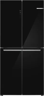 Produktbild von Bosch Serie 4 KMC85LBEA, Freistehend, Mehrtürig, Schwarz, 4 Tür(en), Berührung, An Tür