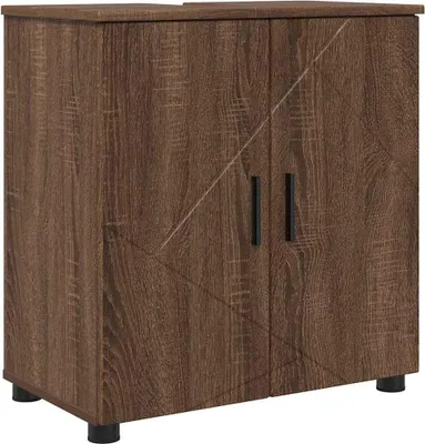 Obrázek produktu pro vidaXL Koupelnová skříňka s dvířky Hnědý dubový vzhled 61 x 35 x 64 cm