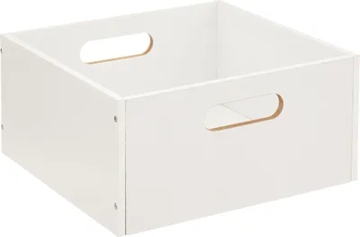 Obrázek produktu pro Box / Krabice do regálu 31x15cm dřevěný bílý